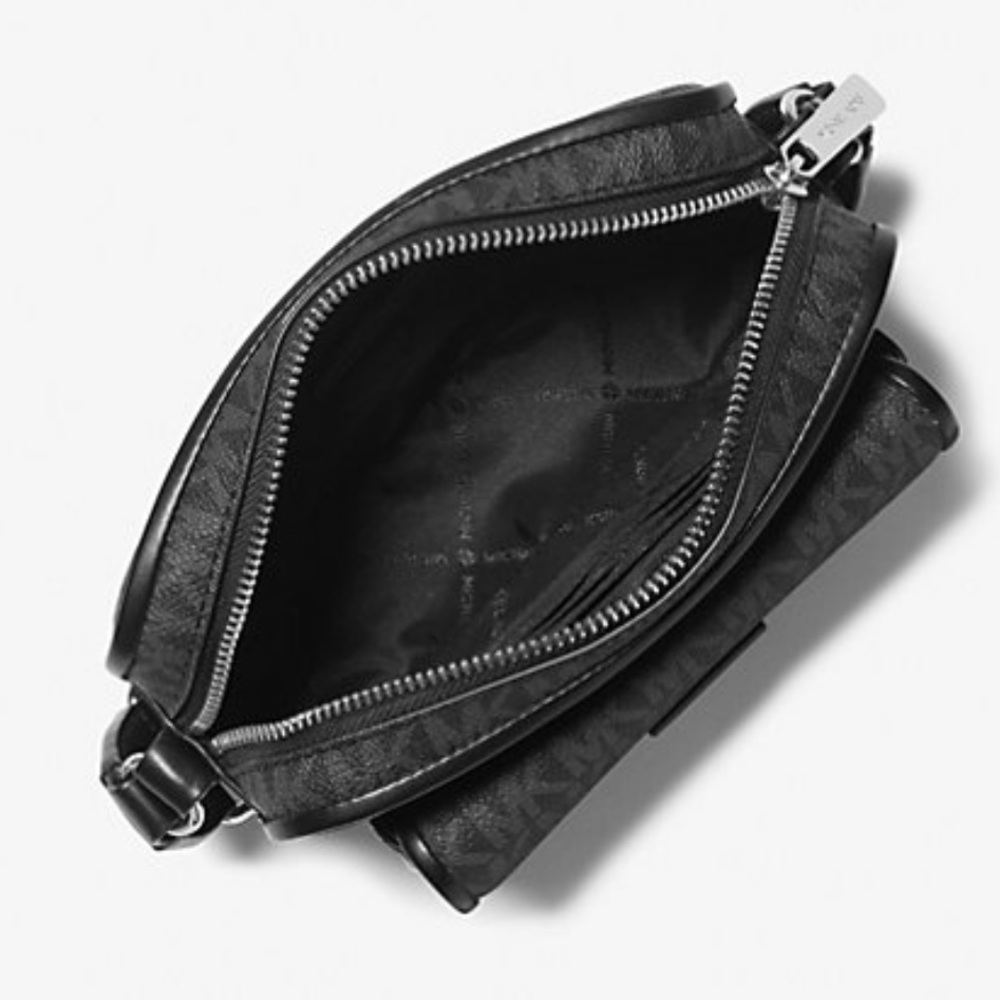 Michael Kors Bradshaw Extra-Small Signature Logo Camera Crossbody
Black/Silver - Picture 2 of 16
